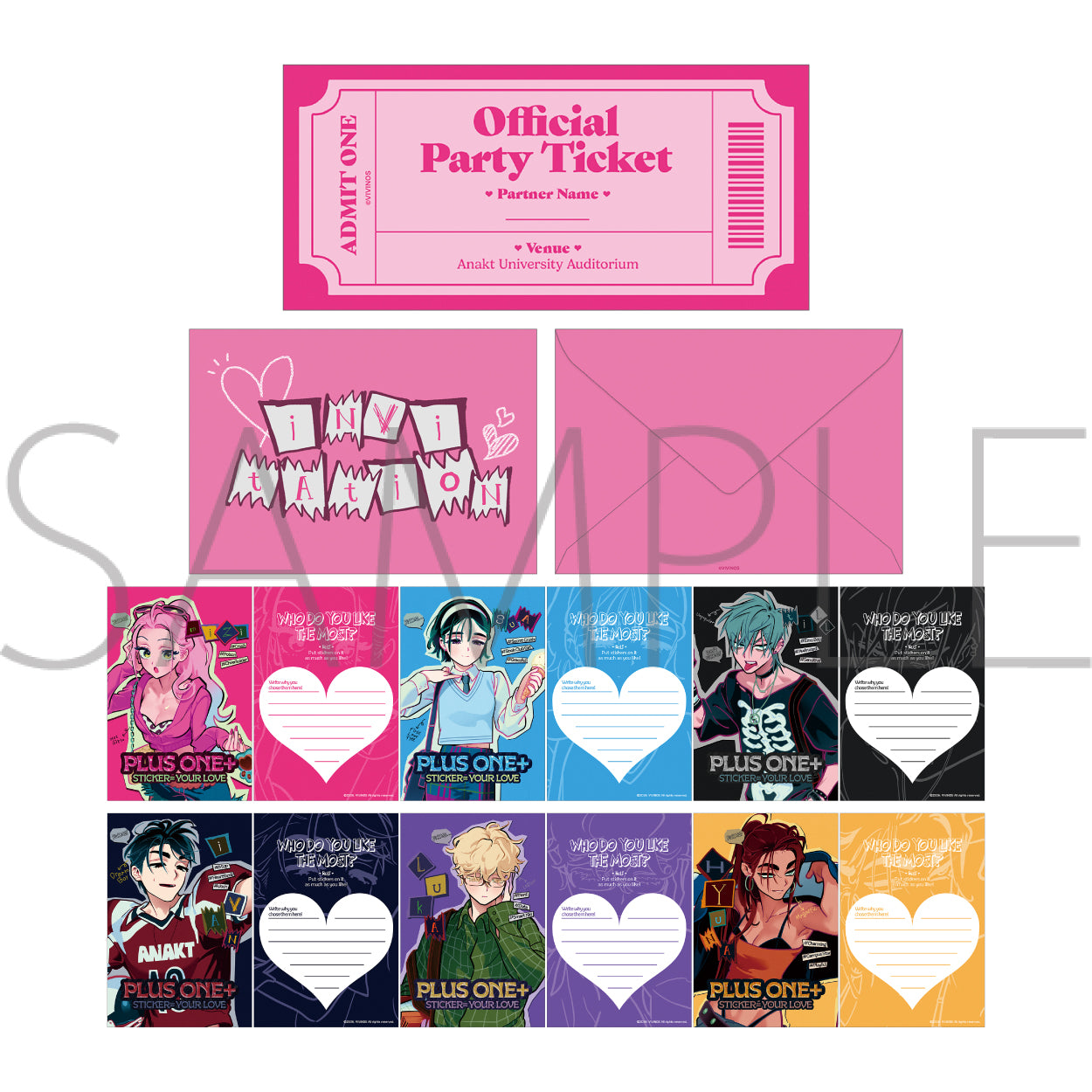 (Goods - Set) ALIEN STAGE Invitation Set / Find your Plus One!