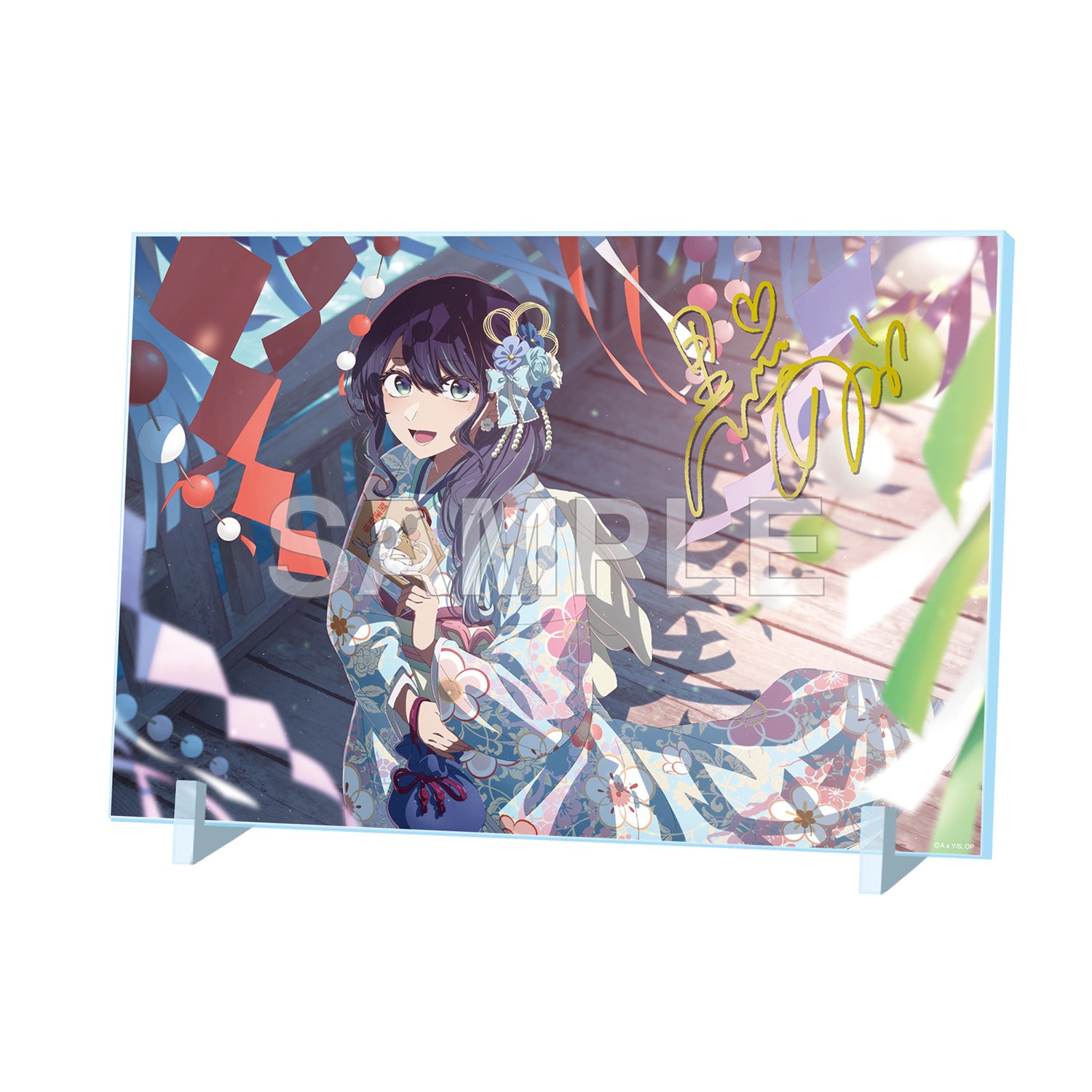 (Goods - Acrylic Stand) 【OSHI NO KO】 Acrylic Panel w/ Foil-stamped Signature New Year 2025 ver.