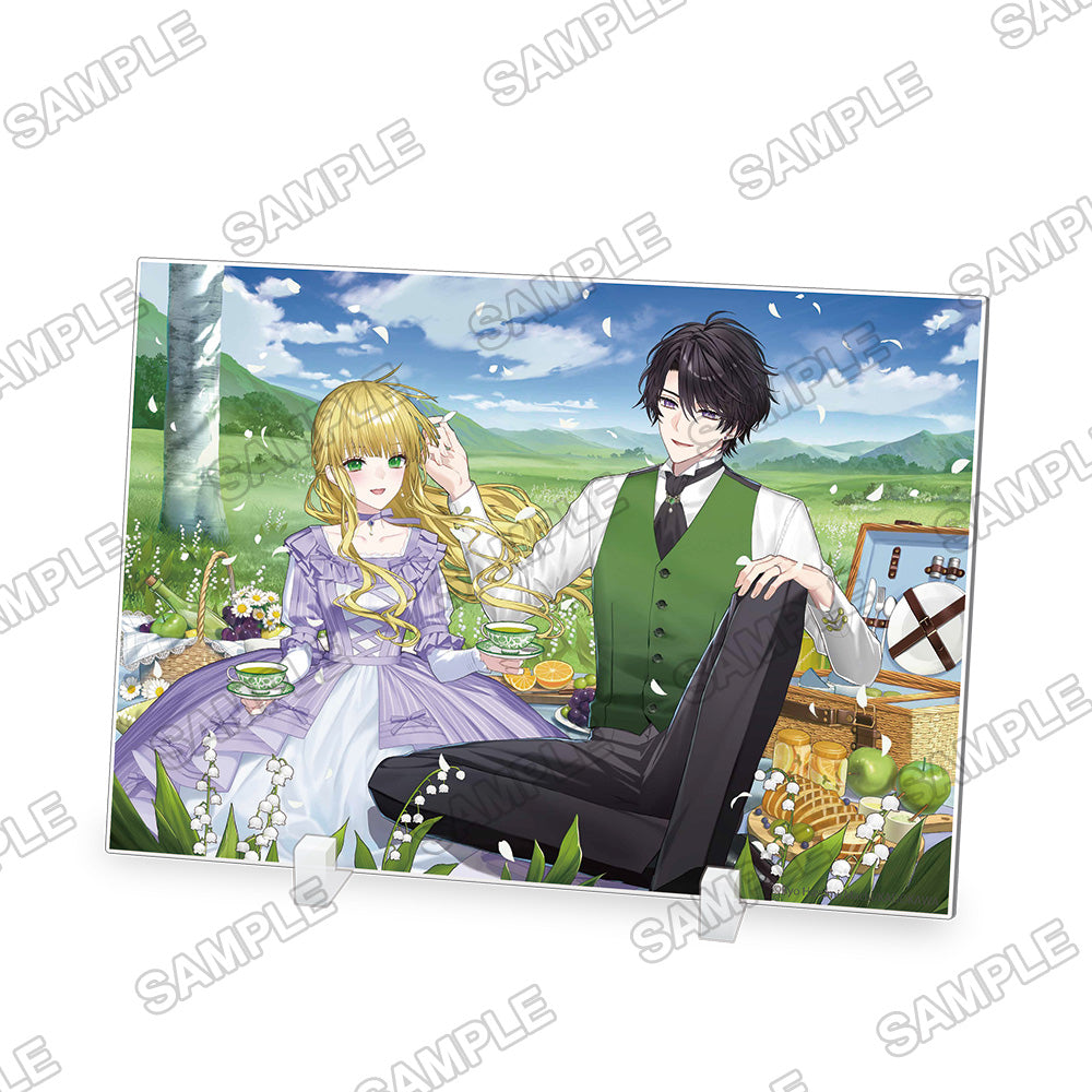 (Goods - Acrylic Stand) Kadokawa Beans Bunko 24th Anniversary Celebration Isekai Kara Seijo ga Kuru You Nanode, Jamamono wa Kieyou to Omoimasu Acrylic Illustration Plate