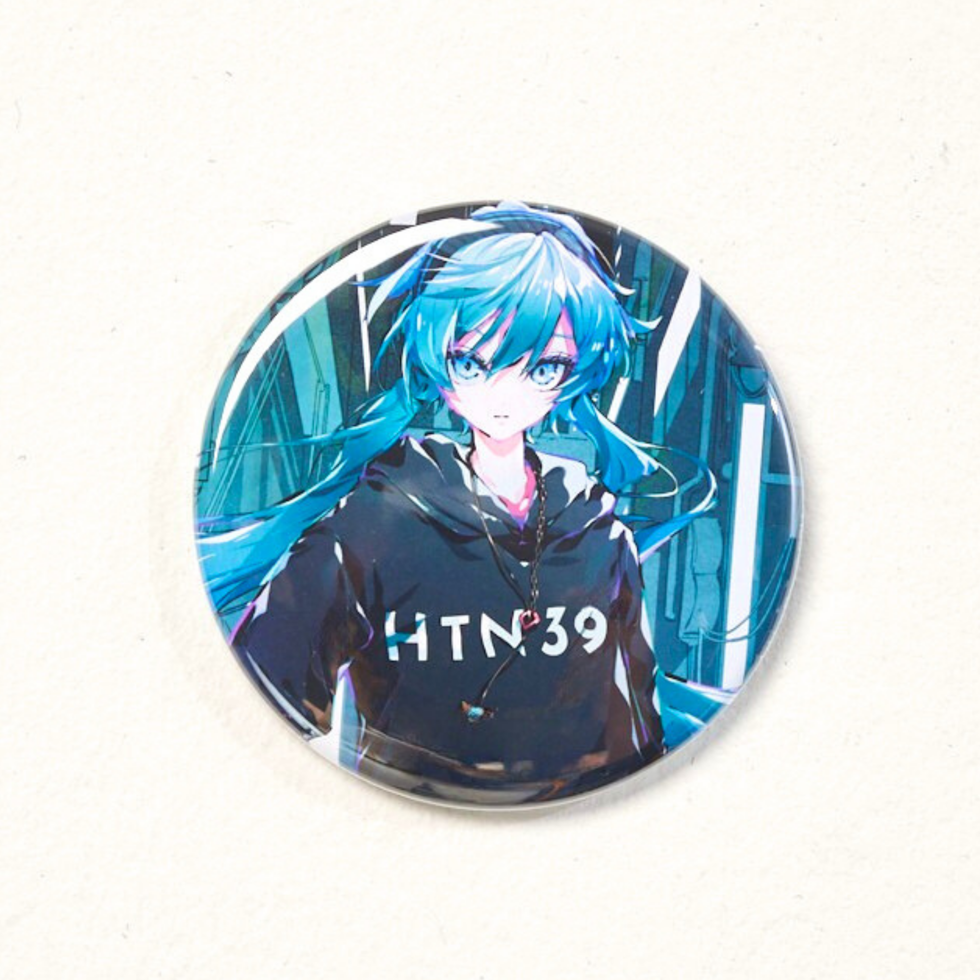 (Goods - Badge) Hatsune Miku Graphic Button Badge Art by Osu