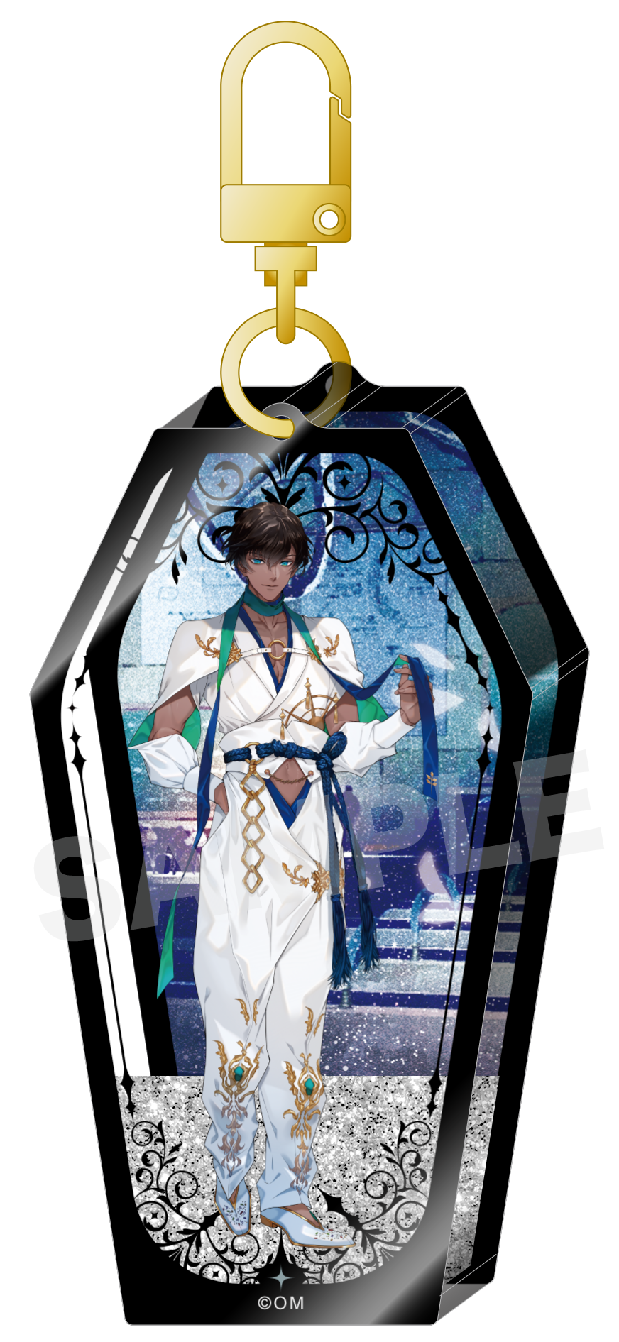 (Goods - Keychain) Obey Me! Glitter Shaker Acrylic Keychain Simeon