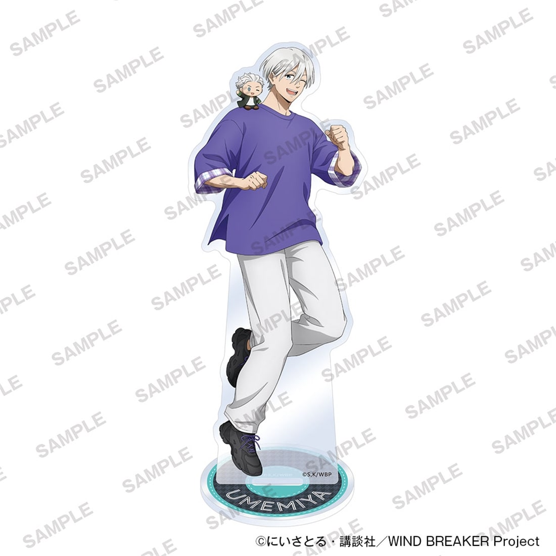 (Goods - Acrylic Stand) TV Anime WIND BREAKER Acrylic Stand Together with Plushies Ver. - Hajime Umemiya