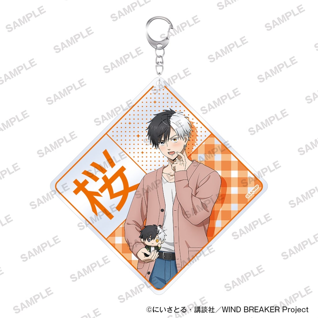 (Goods - Keychain) TV Anime WIND BREAKER Name Keychain Together with Plushies Ver. - Haruka Sakura