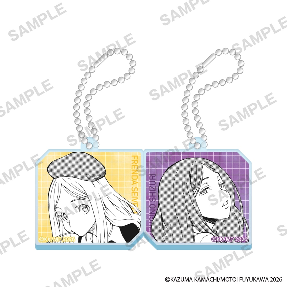(Goods - Keychain) A Certain Scientific Railgun Comic Series Acrylic Pair Keychains - Mugino & Frenda