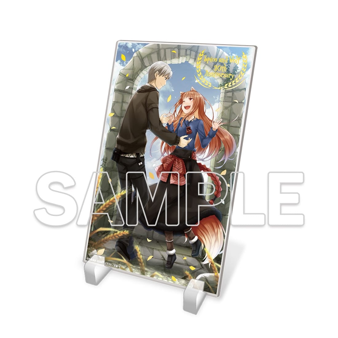 (Goods - Acrylic Stand) Spice and Wolf Light Novel Series 20th Anniversary Foil-stamped Acrylic Plate Key Visual