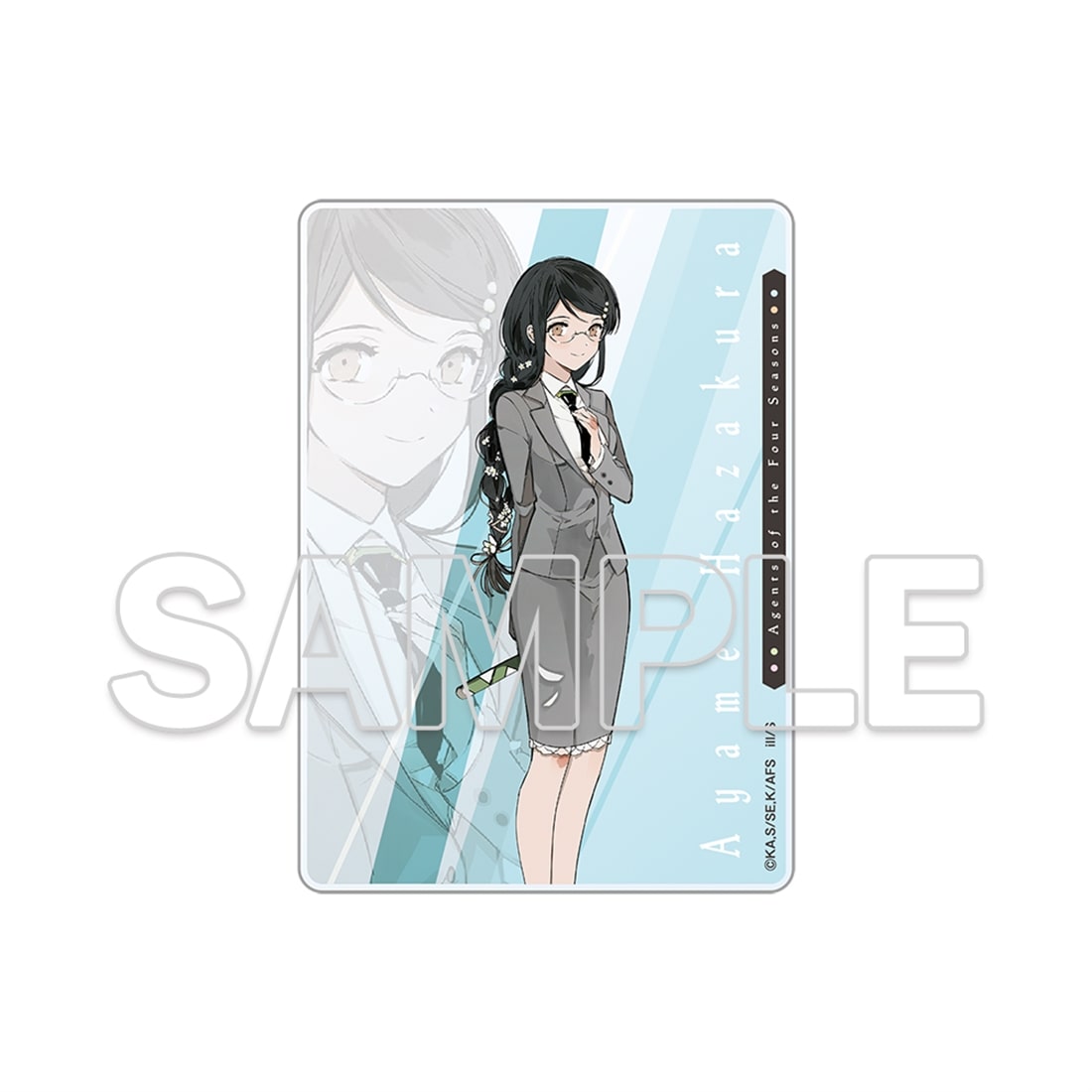 (Goods - Card) Agents of the Four Seasons Acrylic Card - Ayame Hazakura
