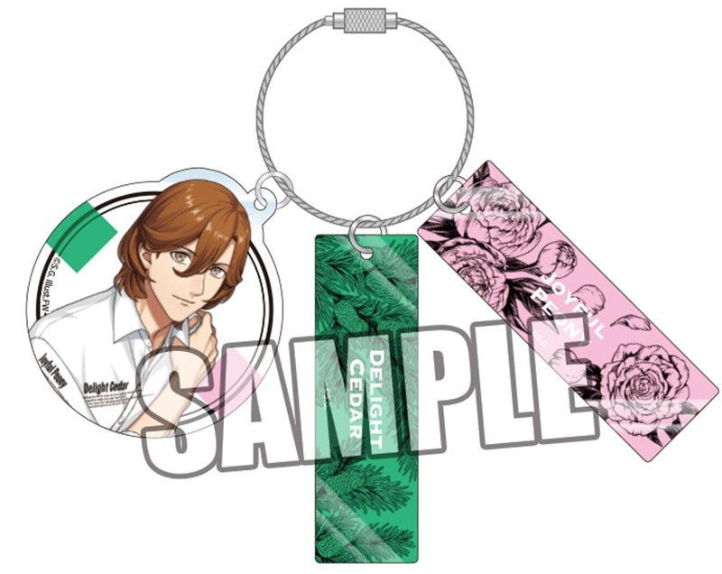 (Goods - Keychain) Uta no Prince-sama 3-Part Acrylic Keychain Fragrance Pairing Ver. - Reiji Kotobuki
