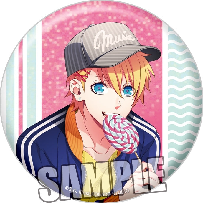 (Goods - Badge) Uta no Prince-sama BIG Holographic Button Badge Love Pop Candy Ver. - Syo Kurusu