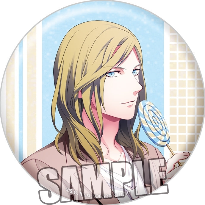(Goods - Badge) Uta no Prince-sama BIG Holographic Button Badge Love Pop Candy Ver. - Camus
