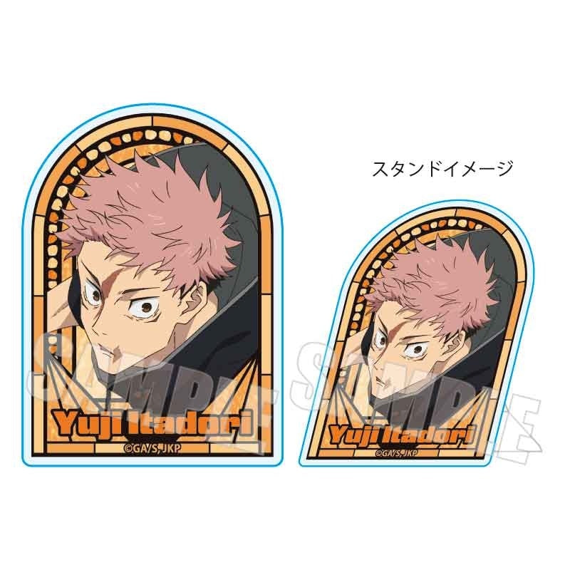 (Goods - Badge) Jujutsu Kaisen Standee Acrylic Badge Yuji Itadori