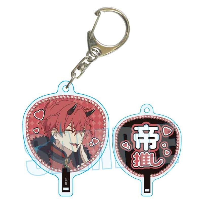 (Goods - Keychain) Cosmic Princess Kaguya! Uchiwa-Fan Keychain Akira Mikado