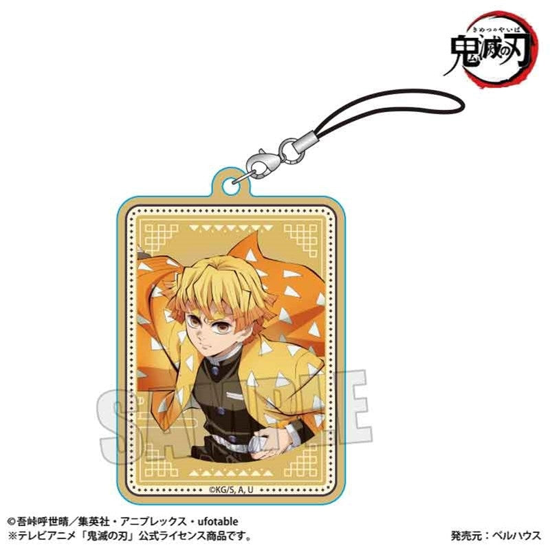 (Goods - Strap) Demon Slayer: Kimetsu no Yaiba Wooden Tag Strap Zenitsu Agatsuma (Infinity Castle ver.)