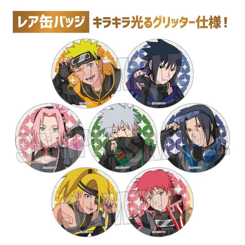 (1BOX=8)(Goods - Badge) NARUTO Shippuden Trading Button Badge Cyber Style
