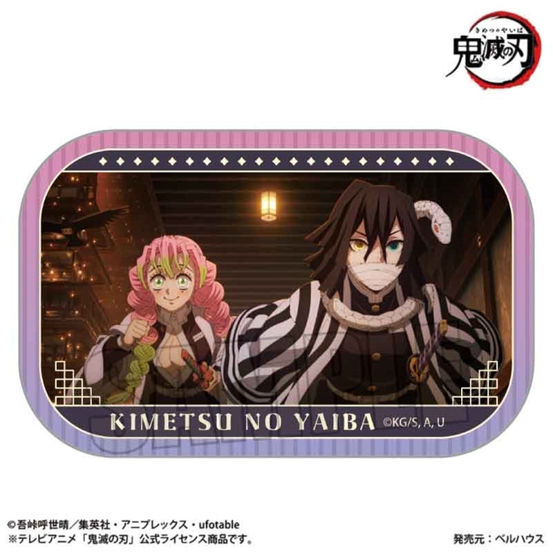 (Goods - Badge) TV Anime Demon Slayer: Kimetsu no Yaiba Memories Square Button Badge Mitsuri Kanroji & Obanai Iguro max. (Infinity Castle ver.)