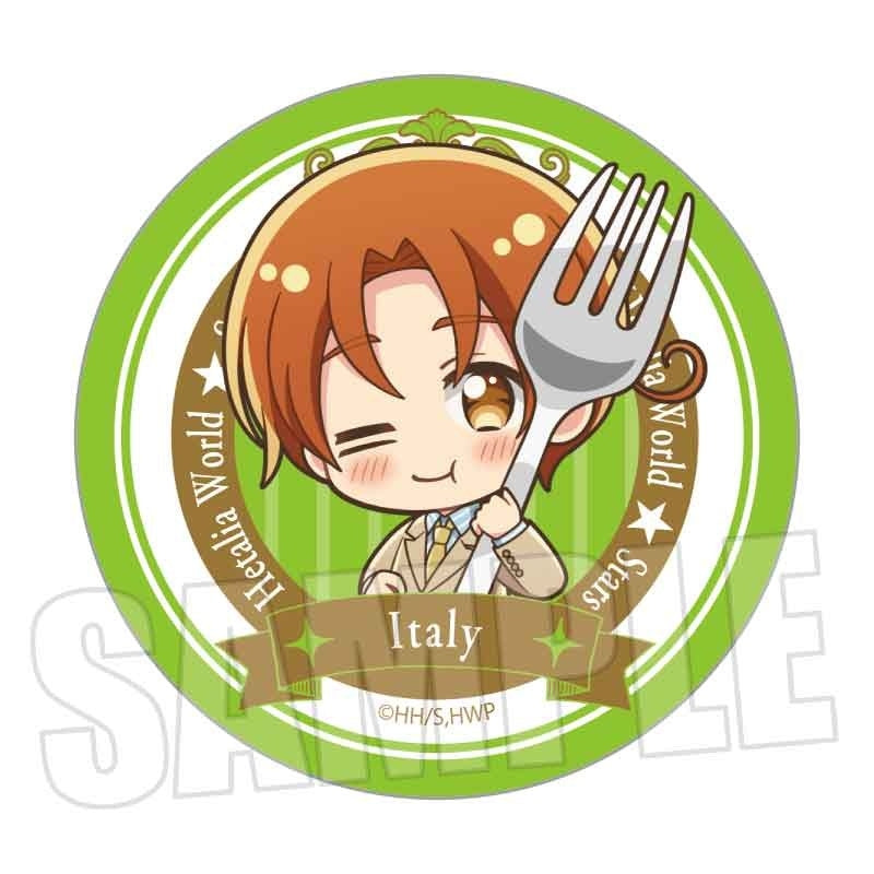 (1BOX=10)(Goods - Badge) Hetalia World★Stars Trading Button Badge GochiChara