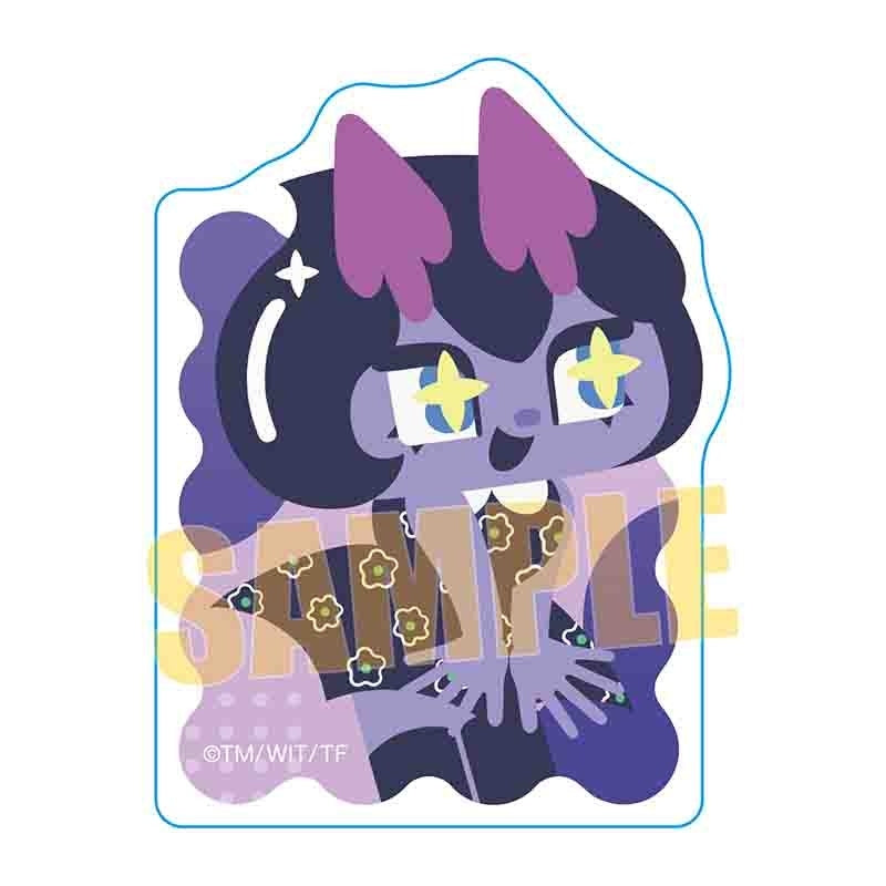 (1BOX=6)(Goods - Sticker) Candy Caries Trading Die-cut Sticker