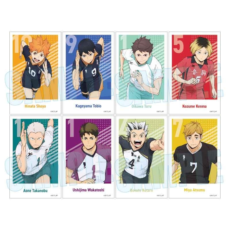 (1BOX=8)(Goods - Sticker) Anime Haikyu!! Trading Sticker 10th Anniversary Event Visual