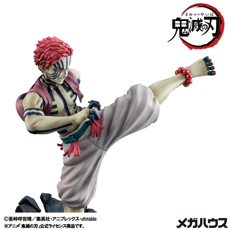 (Figure) Demon Slayer: Kimetsu no Yaiba Upper Rank 3 Akaza G.E.M. Series Complete Figure (Re-release)