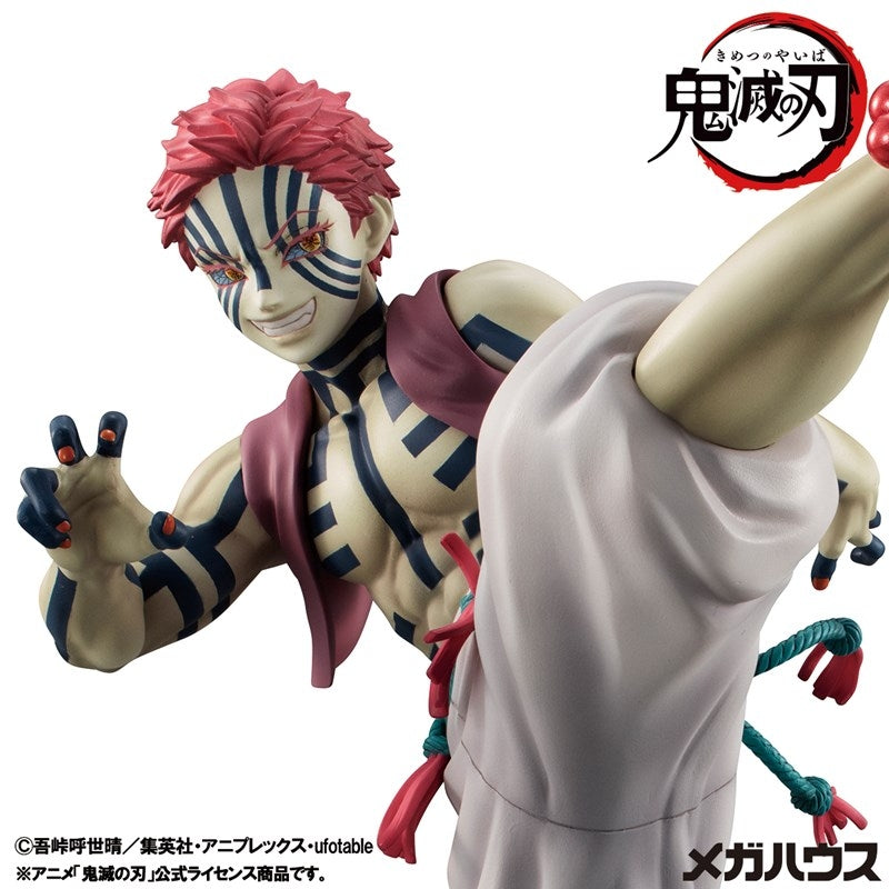 (Figure) Demon Slayer: Kimetsu no Yaiba Upper Rank 3 Akaza G.E.M. Series Complete Figure (Re-release)