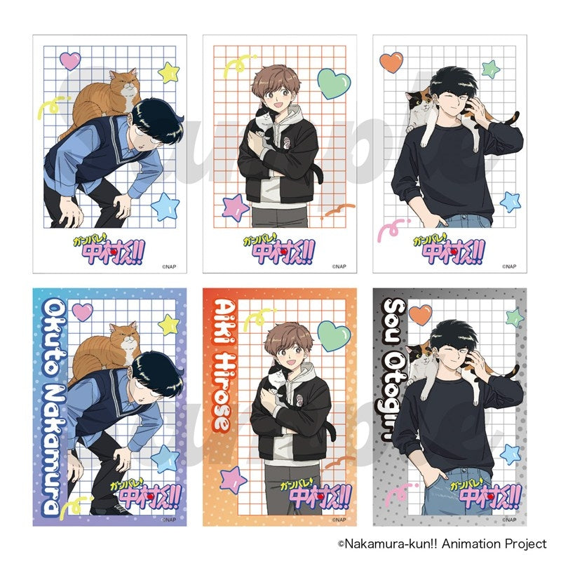(1BOX=6)(Goods - Bromide) TV Anime Go for It, Nakamura! Trading Mini Bromide 6 Types