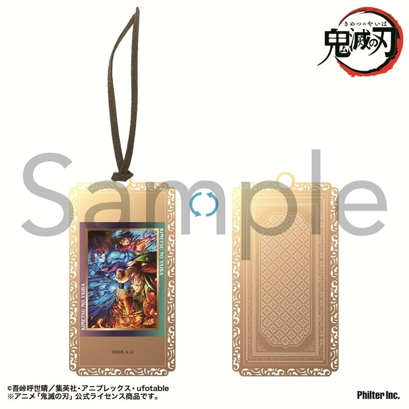 (Goods - Bookmark) Demon Slayer: Kimetsu no Yaiba Anime Golden Bookmark Infinity Castle Arc #3 Key Visual