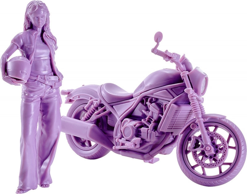 (Plastic Model Kit) PLAMAX MF-101 Rider's portrait Honda Rebel 1100 Lavender 1/20