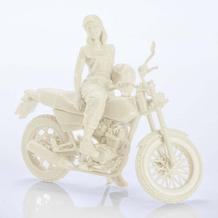 (Plastic Model Kit) PLAMAX MF-103 Rider's portrait Honda FTR 223 White 1/20