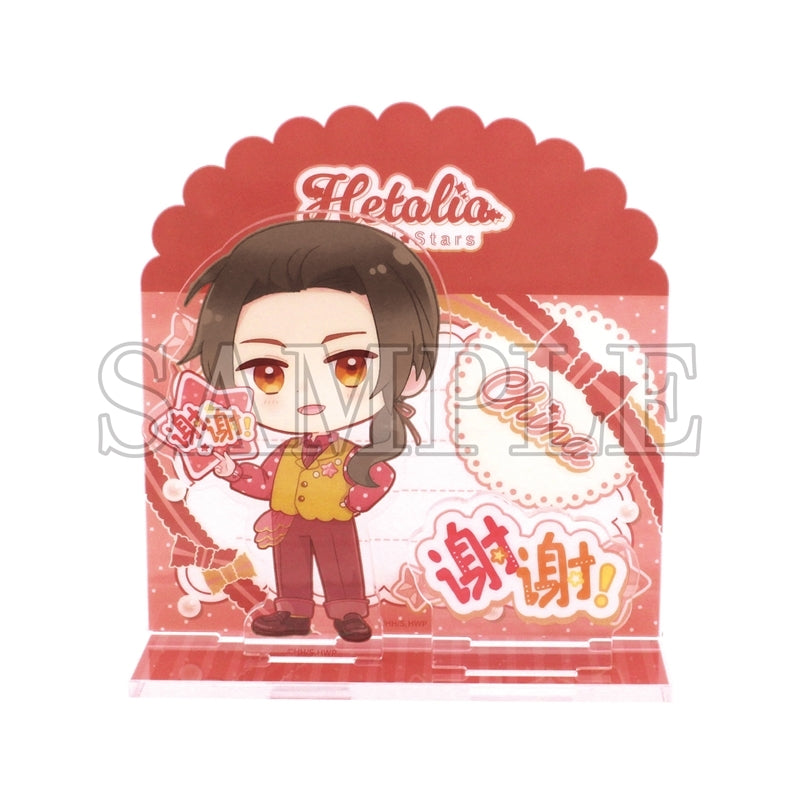 (Goods - Stand Pop) Hetalia World Stars Card Style Acrylic Stand Thank You Card / China