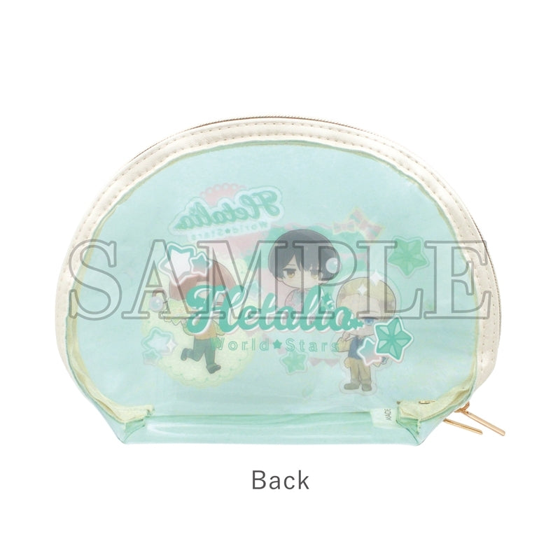 (Goods - Pouch) Hetalia World Stars Clear Shell Pouch Thank You Card / Mint Style