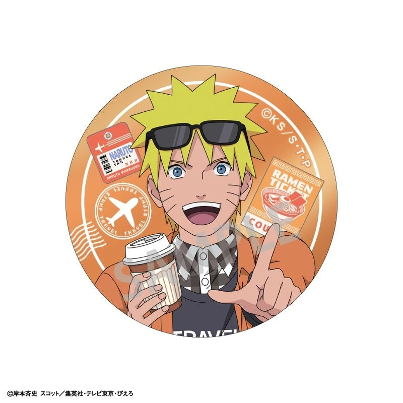 (1BOX=6)(Goods - Badge) NARUTO Shippuden Trading Metallic Button Badge/Fun Trip