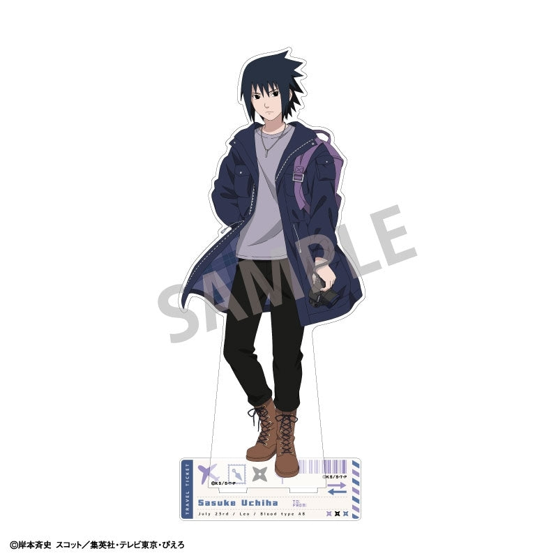 (Goods - Acrylic Stand) NARUTO Shippuden Big Acrylic Stand Sasuke Uchiha/Fun Trip