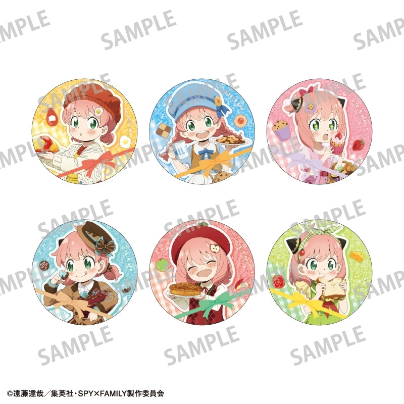 (1BOX=6)(Goods - Badge) SPY x FAMILY Trading Glitter Button Badge/Food