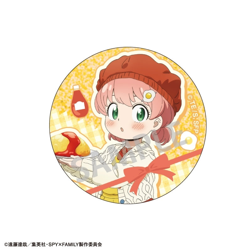 (1BOX=6)(Goods - Badge) SPY x FAMILY Trading Glitter Button Badge/Food