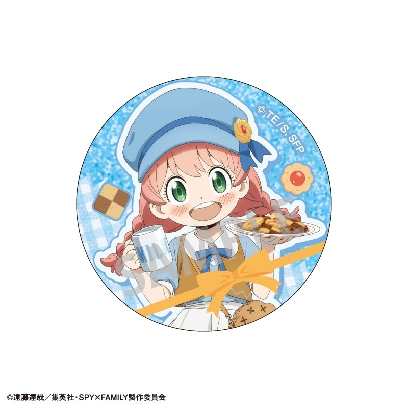 (1BOX=6)(Goods - Badge) SPY x FAMILY Trading Glitter Button Badge/Food