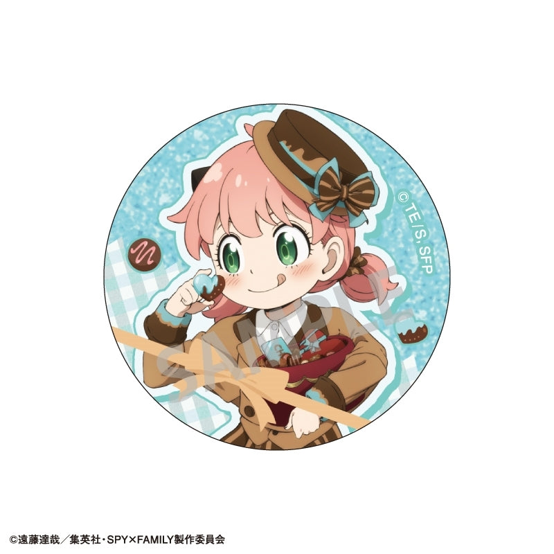 (1BOX=6)(Goods - Badge) SPY x FAMILY Trading Glitter Button Badge/Food