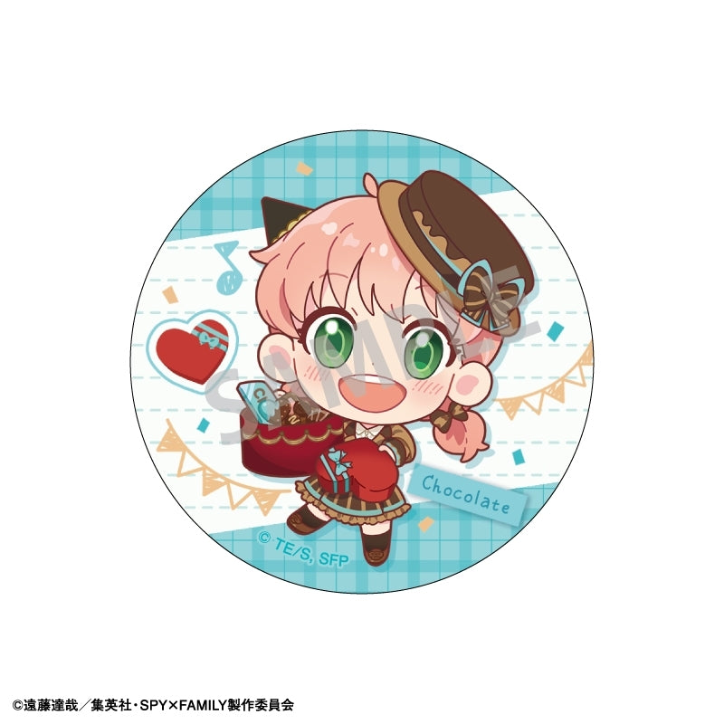 (1BOX=6)(Goods - Badge) SPY x FAMILY Trading Button Badge/Food Exclusive Art