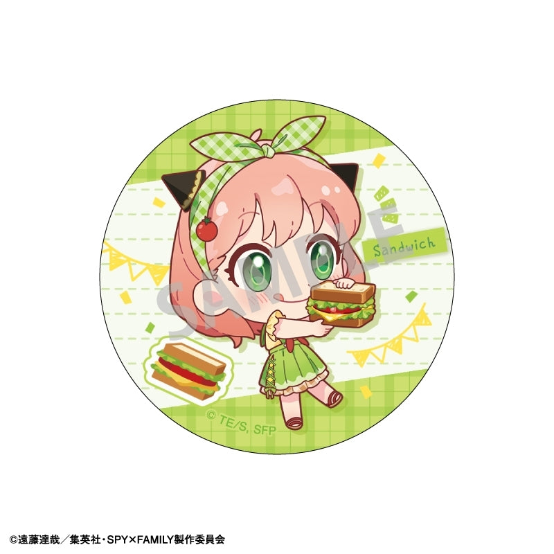 (1BOX=6)(Goods - Badge) SPY x FAMILY Trading Button Badge/Food Exclusive Art