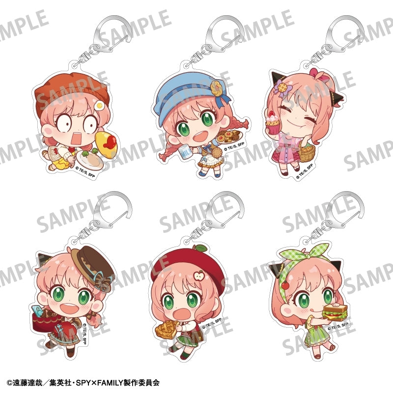 (1BOX=6)(Goods - Keychain) SPY x FAMILY Trading Acrylic Keychain/Food Exclusive Art