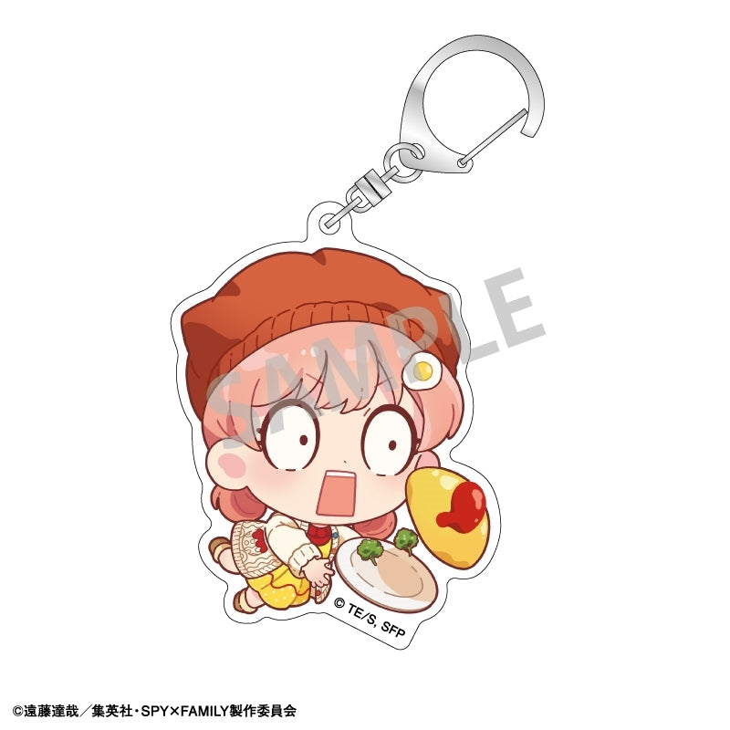 (1BOX=6)(Goods - Keychain) SPY x FAMILY Trading Acrylic Keychain/Food Exclusive Art