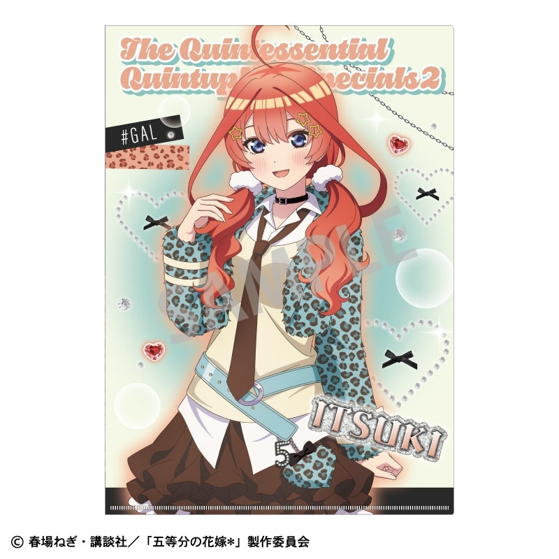 (Goods - Clear File) The Quintessential Quintuplets* A4 Single Clear File Itsuki Nakano/Mint Chocolate GAL