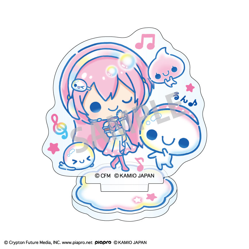 (Goods - Acrylic Stand) Hatsune Miku x Pukupuku Awawa-chan Mini Acrylic Stand Megurine Luka