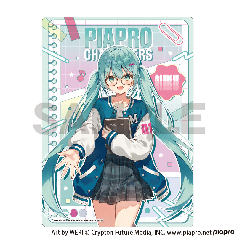 (Goods - Writing Mat) Hatsune Miku Writing Mat Hatsune Miku Glasses Style