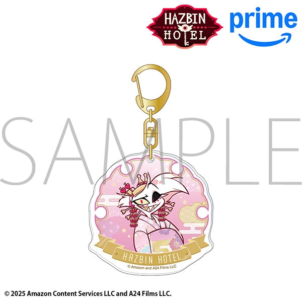 (Goods - Keychain) Hazbin Hotel Acrylic Keychain - Angel Dust (Kimono)