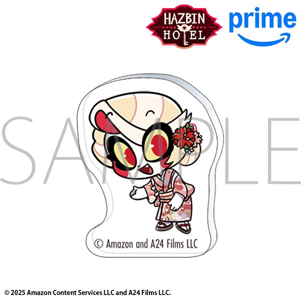 (Goods - Pin Badge) Hazbin Hotel Acrylic Pin - Charlie Morningstar (Kimono) Chibi