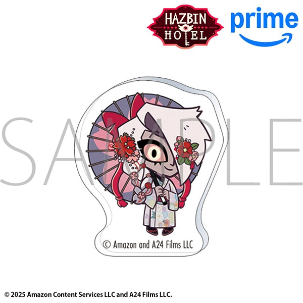 (Goods - Pin Badge) Hazbin Hotel Acrylic Pin - Vaggie (Kimono) Chibi