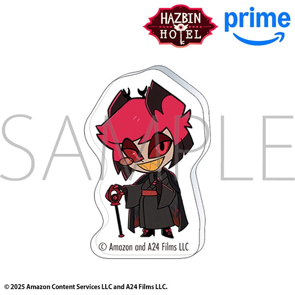 (Goods - Pin Badge) Hazbin Hotel Acrylic Pin - Alastor (Kimono) Chibi