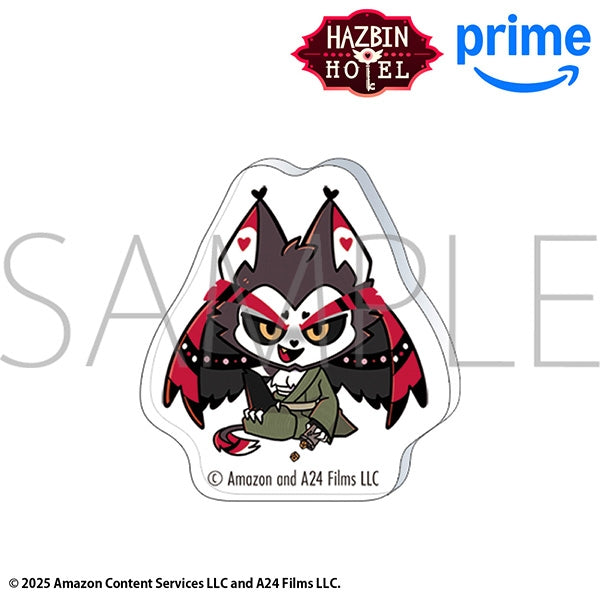 (Goods - Pin Badge) Hazbin Hotel Acrylic Pin - Husk (Kimono) Chibi