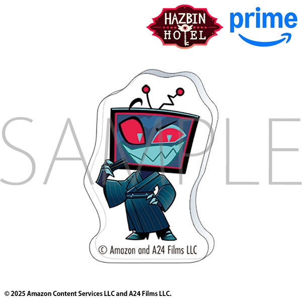 (Goods - Pin Badge) Hazbin Hotel Acrylic Pin - Vox (Kimono) Chibi