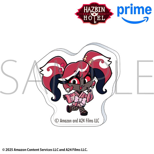 (Goods - Pin Badge) Hazbin Hotel Acrylic Pin - Velvette (Kimono) Chibi