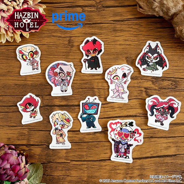 (Goods - Sticker) Hazbin Hotel Sticker - Husk (Kimono) Chibi